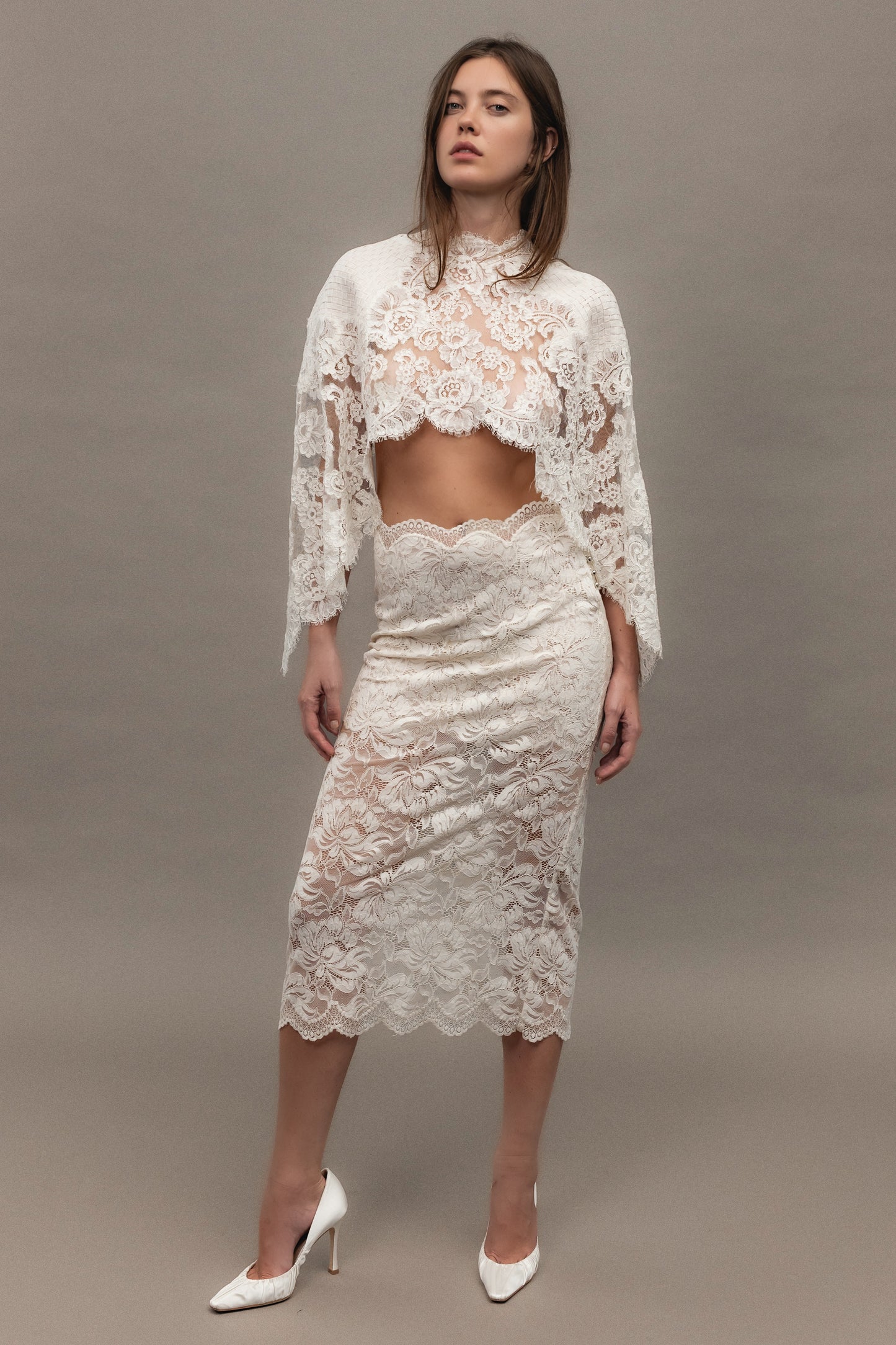 Vintage Lace Cape Overlay