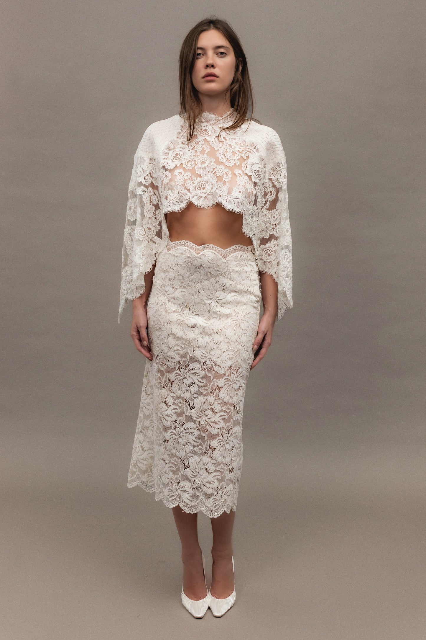 Vintage Lace Cape Overlay