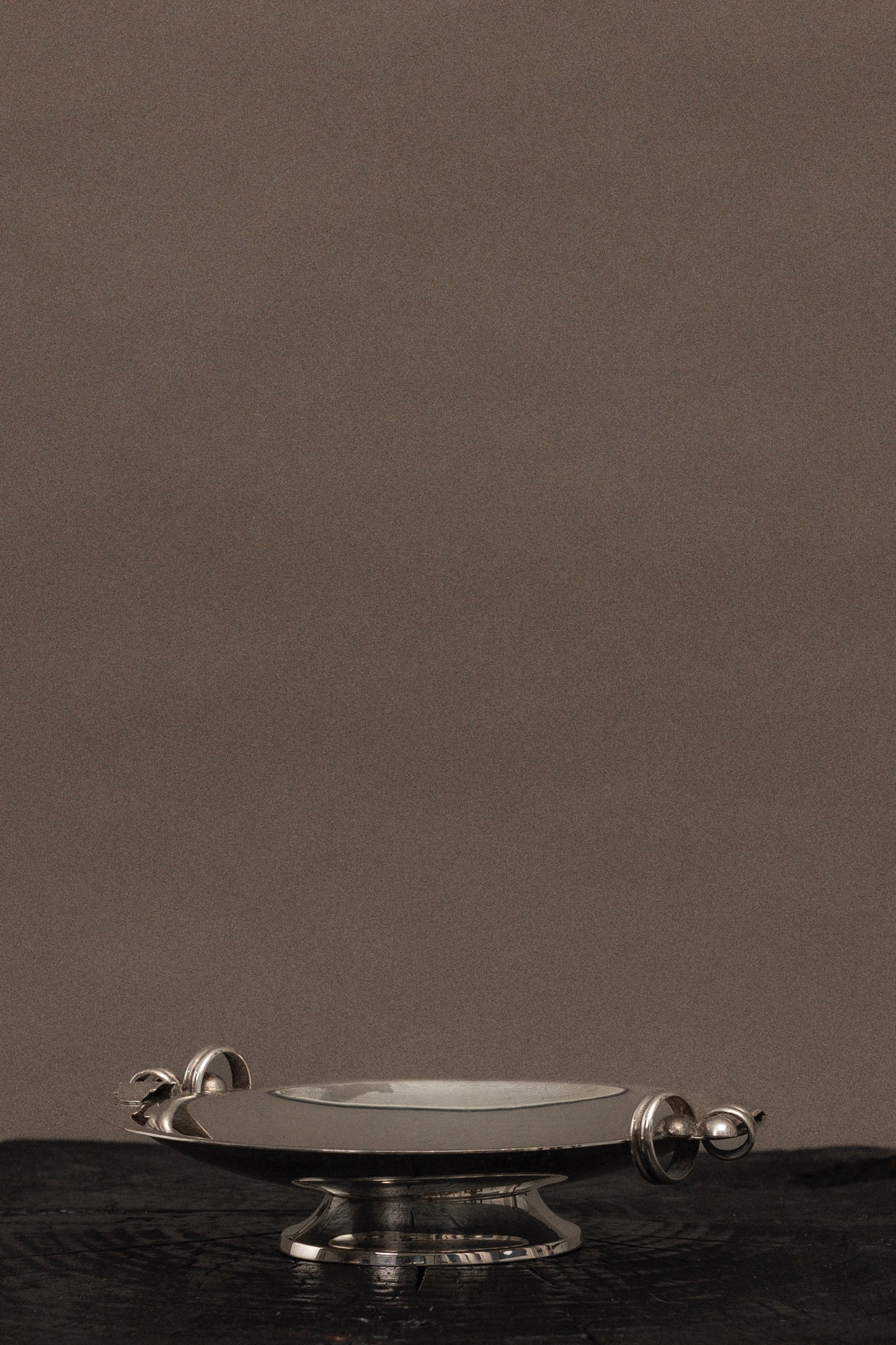 Art Deco Silver Pedestal Dish