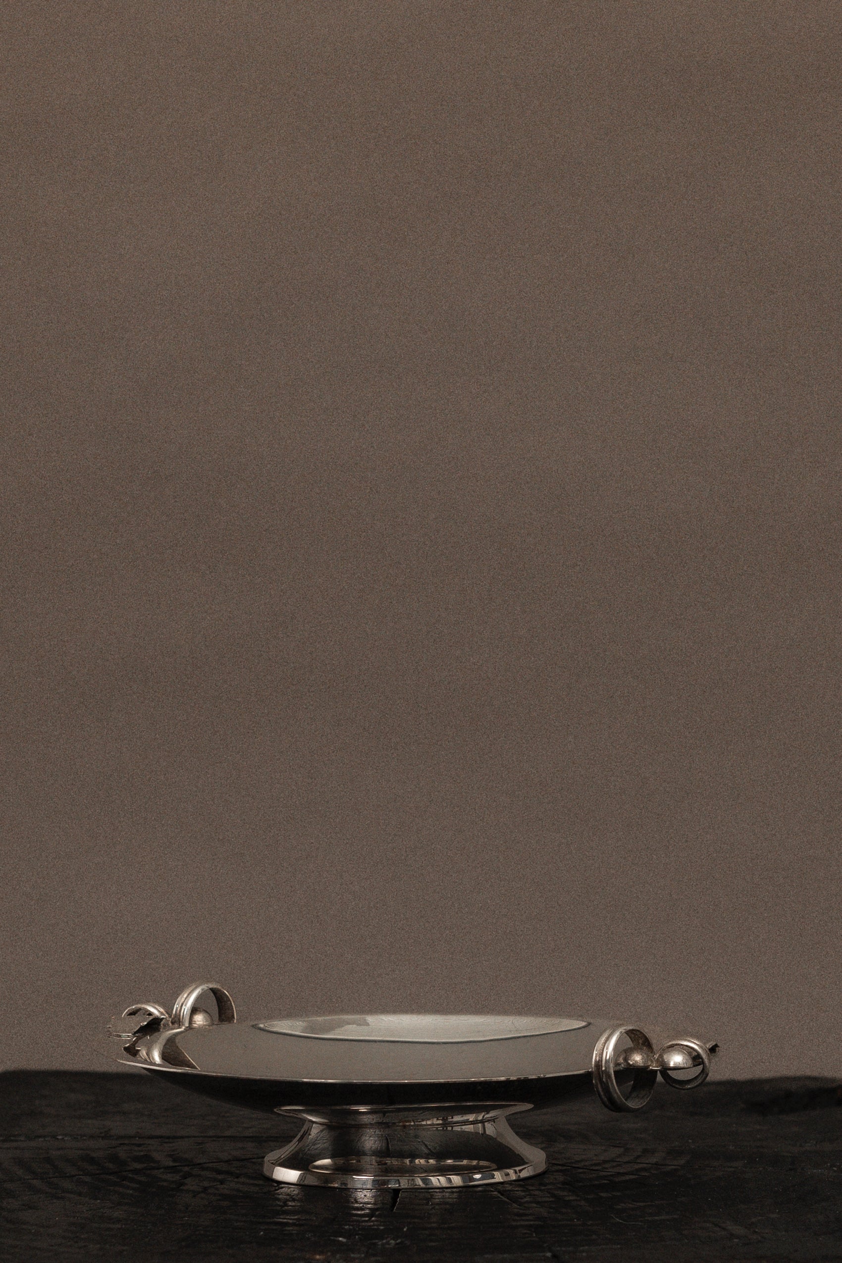 Art Deco Silver Pedestal Dish