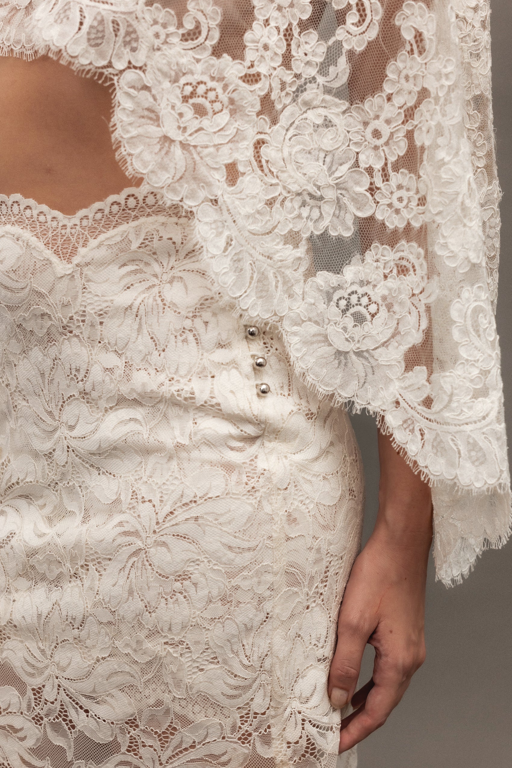 Vintage Lace Cape Overlay