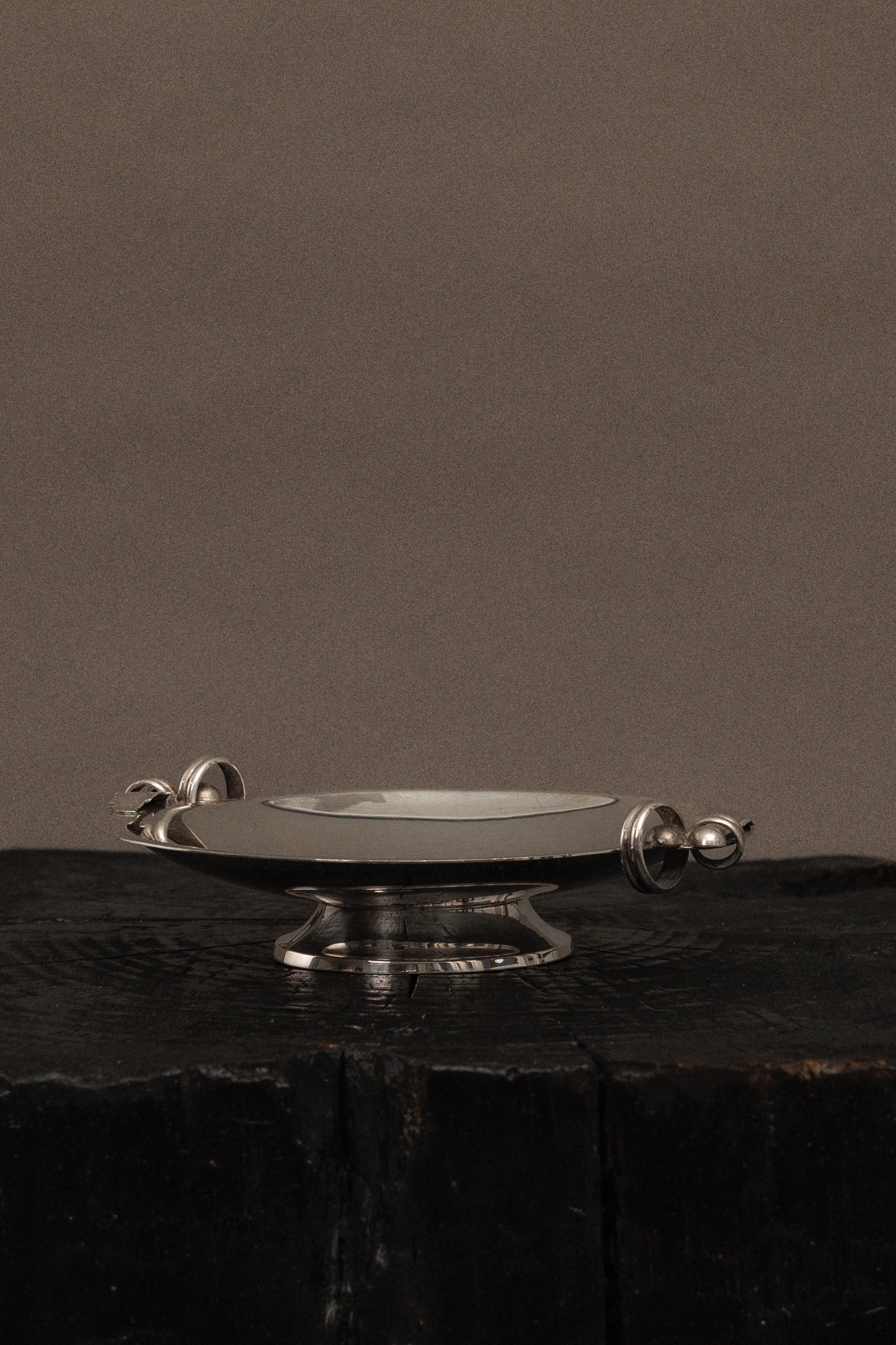 Art Deco Silver Pedestal Dish