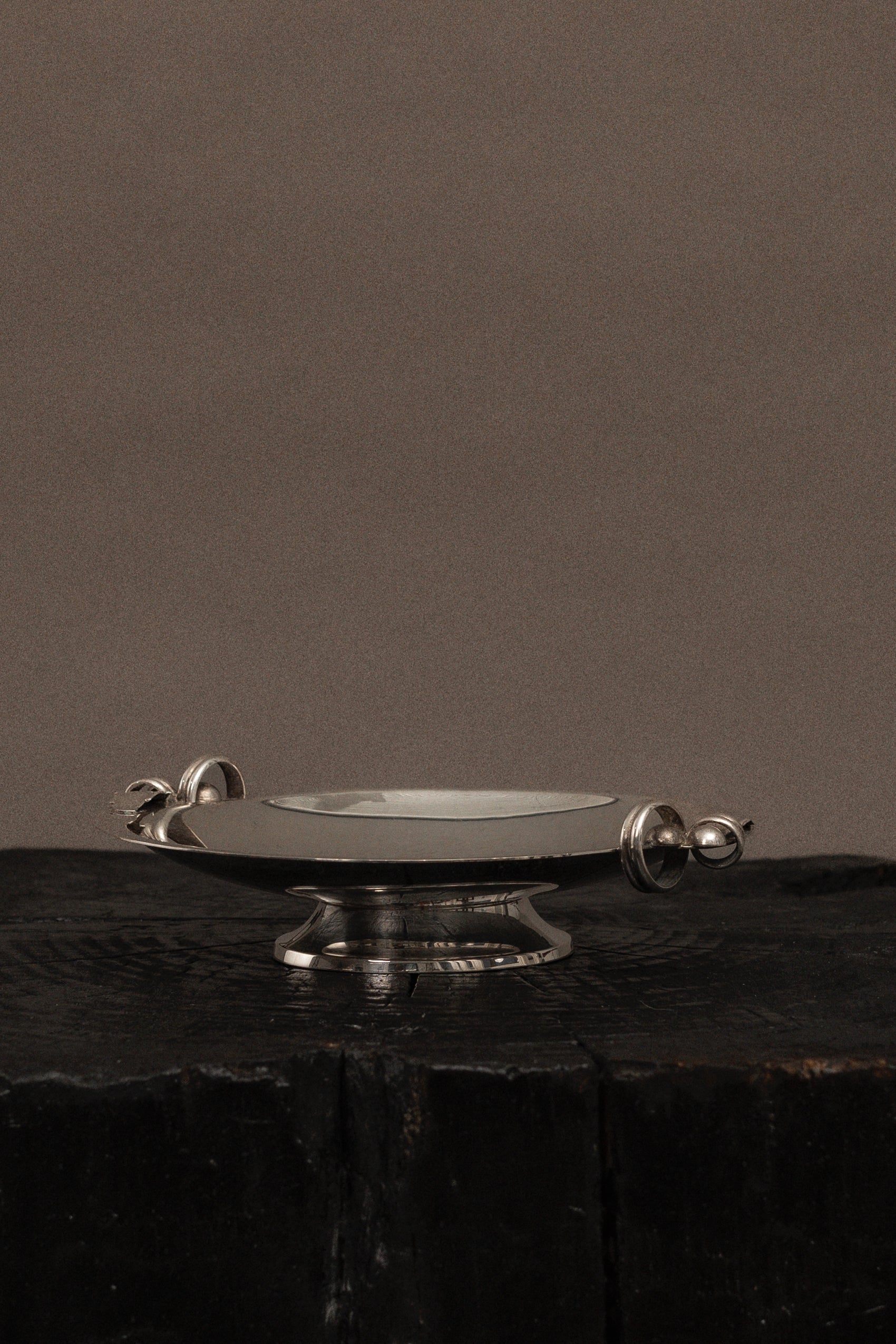 Art Deco Silver Pedestal Dish