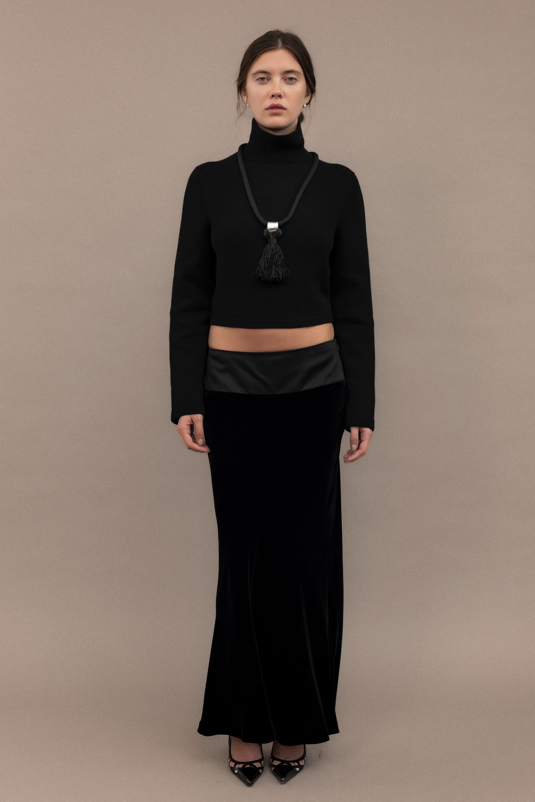 90's Ralph Lauren Velvet Evening Skirt