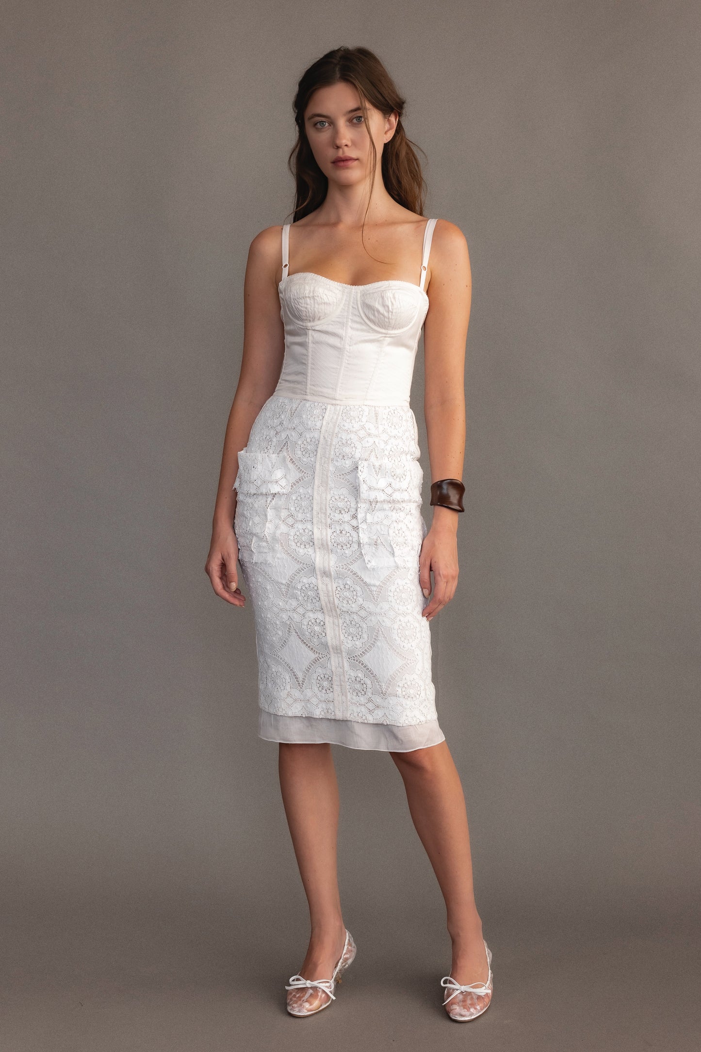 Dolce & Gabbana Crochet Eyelet Cocktail Dress