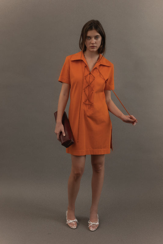 90's Saint Laurent Safari Mini Dress