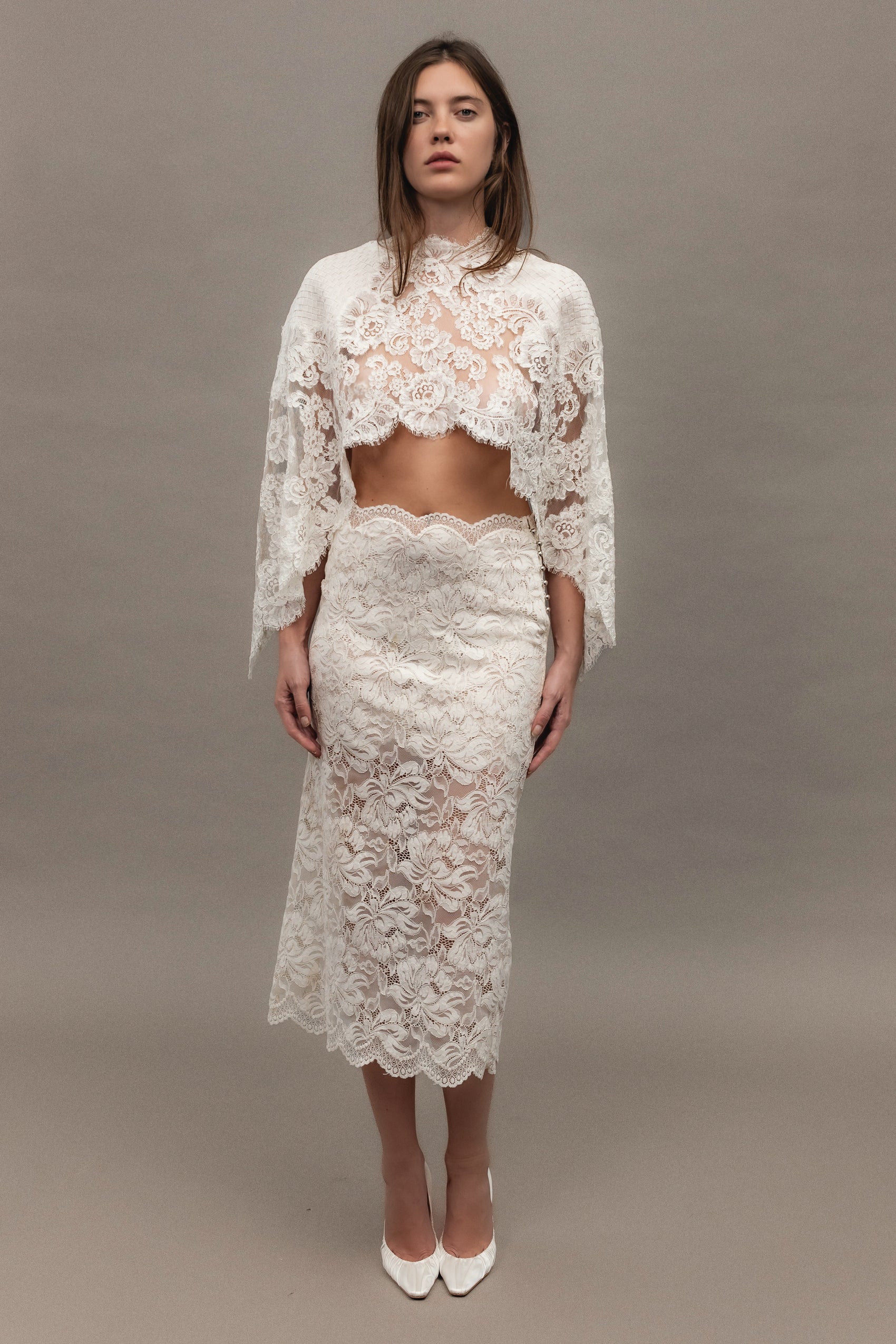 Vintage Lace Cape Overlay