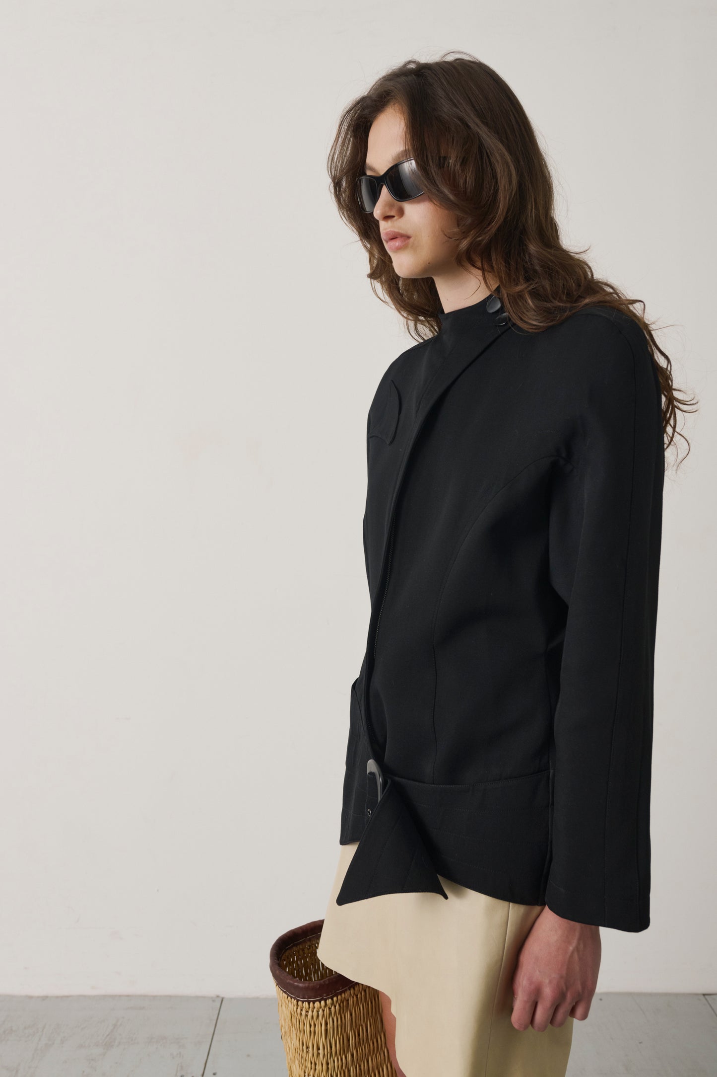 1988 Thierry Mugler Sculptural Black Jacket