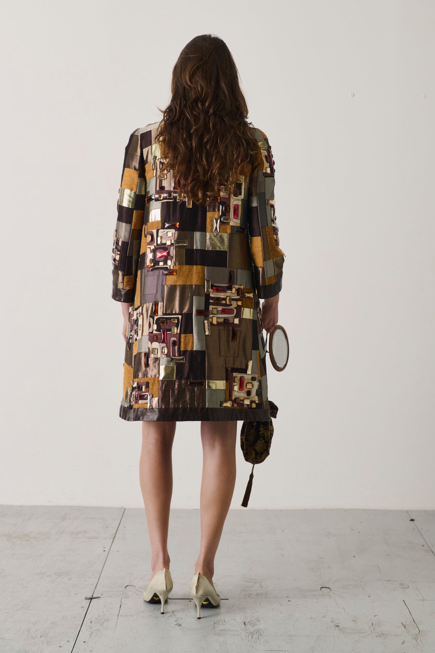 Vintage 2000s Emilio Pucci Patchwork Peacoat