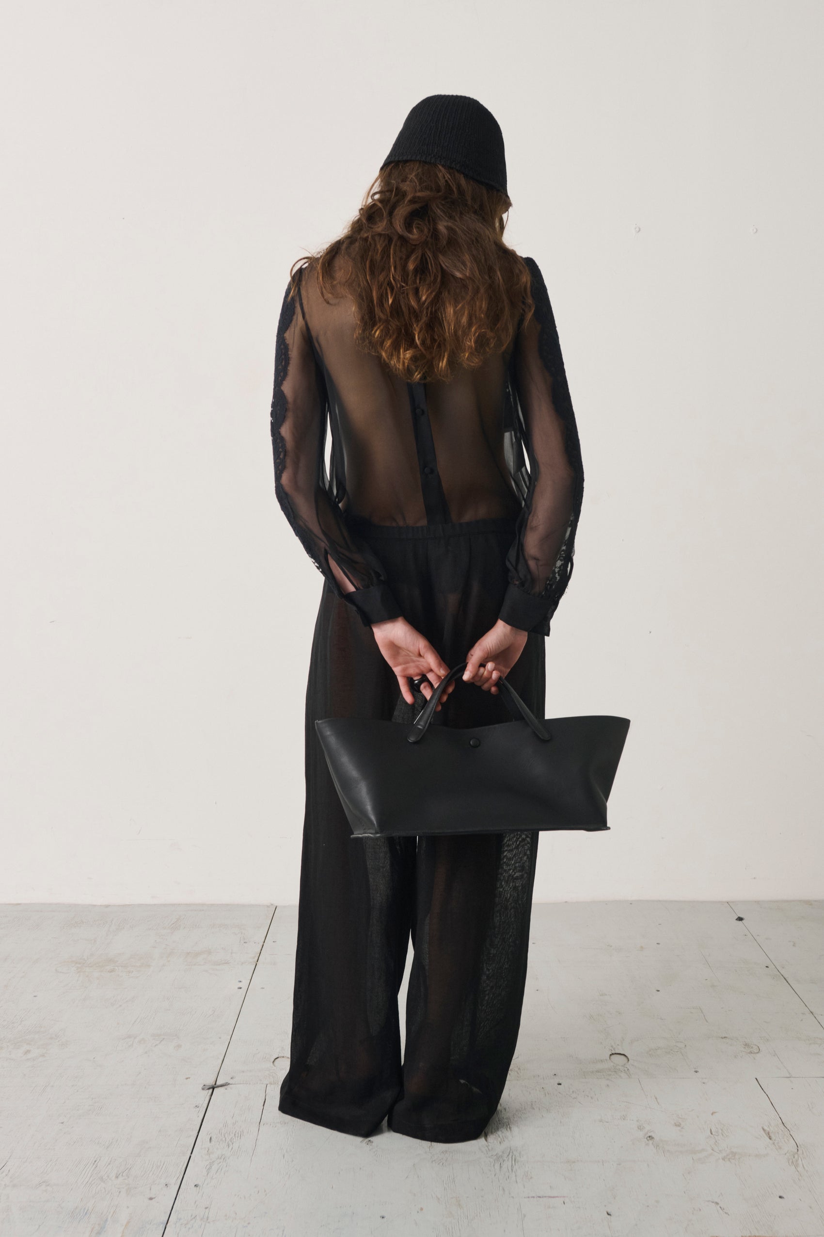 Vintage Valentino Sheer Lace Illusion Blouse