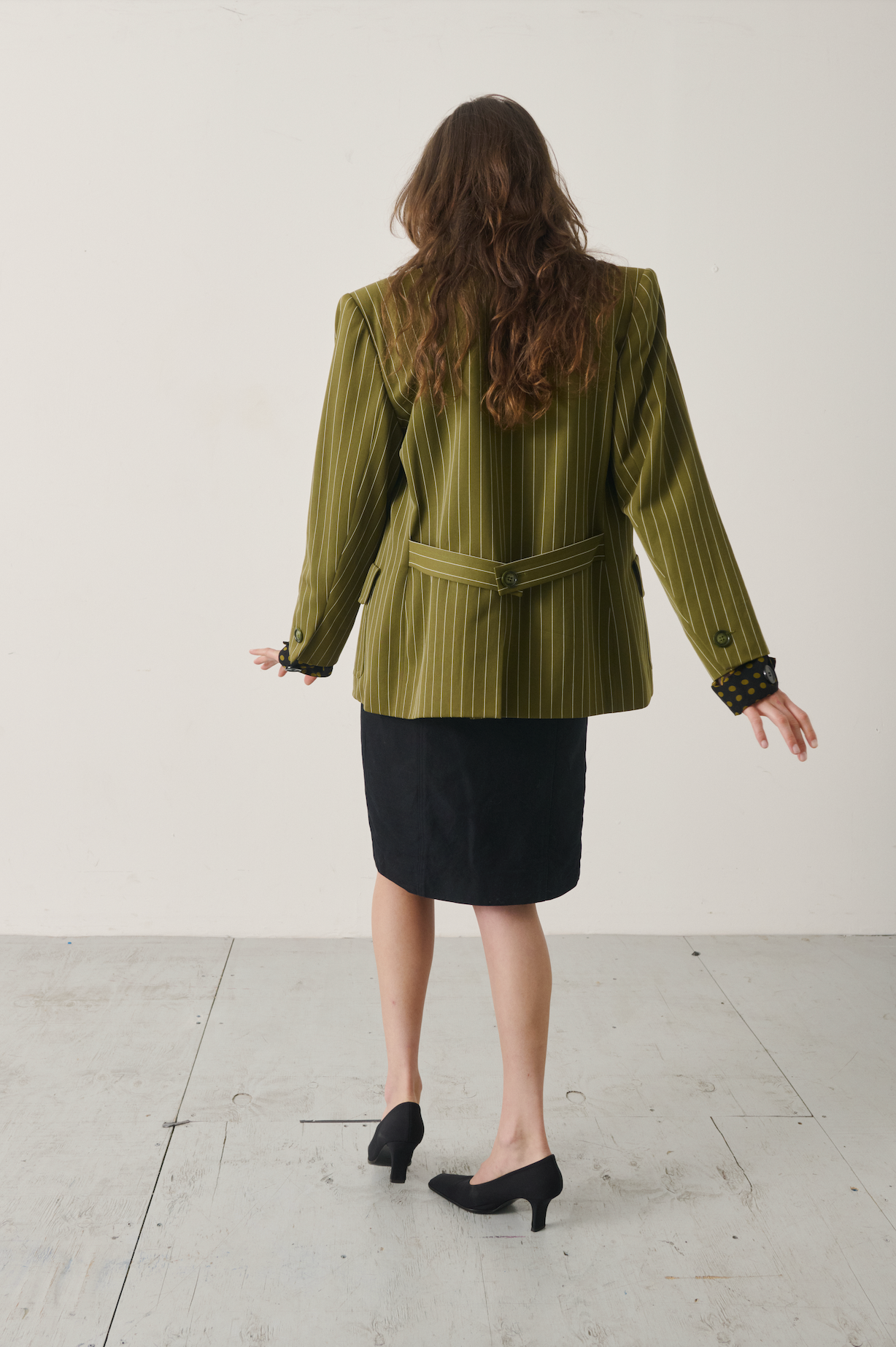Vintage Yves Saint Laurent Safari Pinstripe Blazer