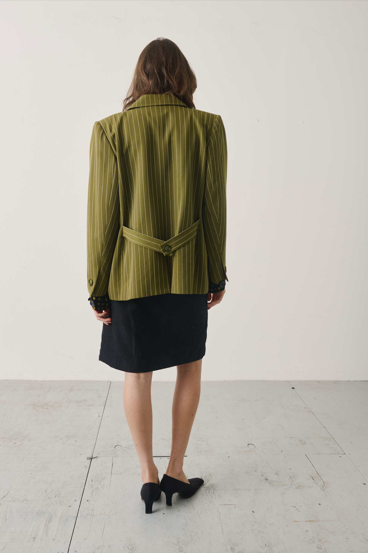 Vintage Yves Saint Laurent Safari Pinstripe Blazer
