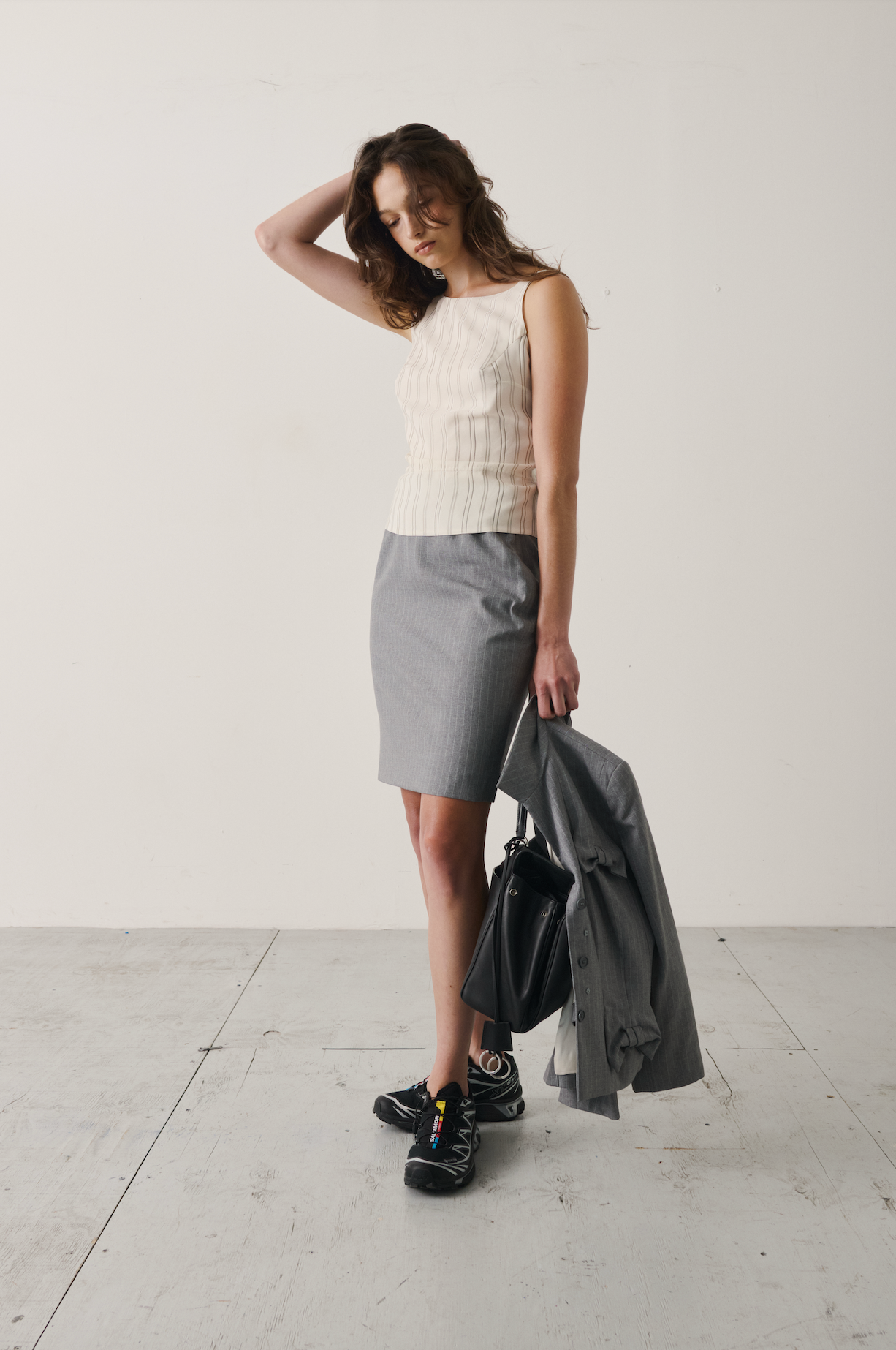 Vintage Chanel Metallic Pinstripe Top